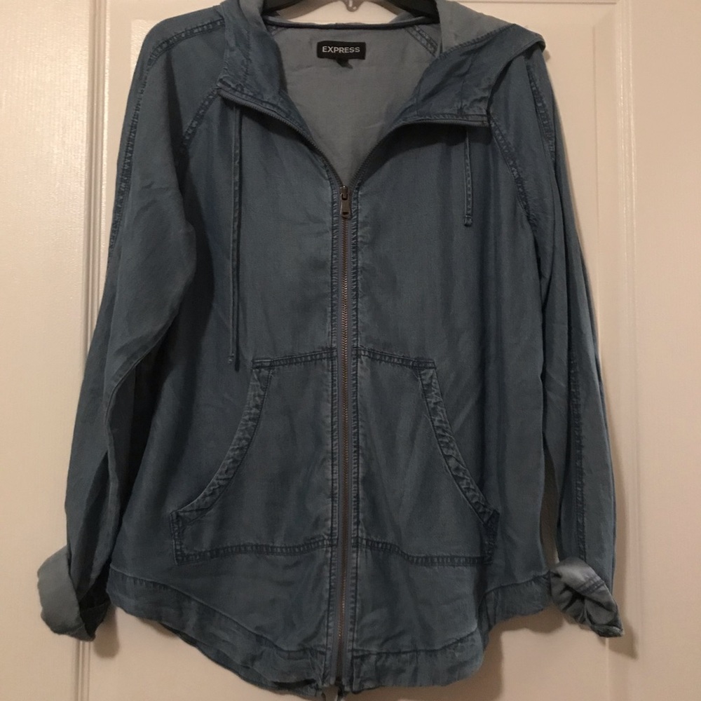 Chambray anorak